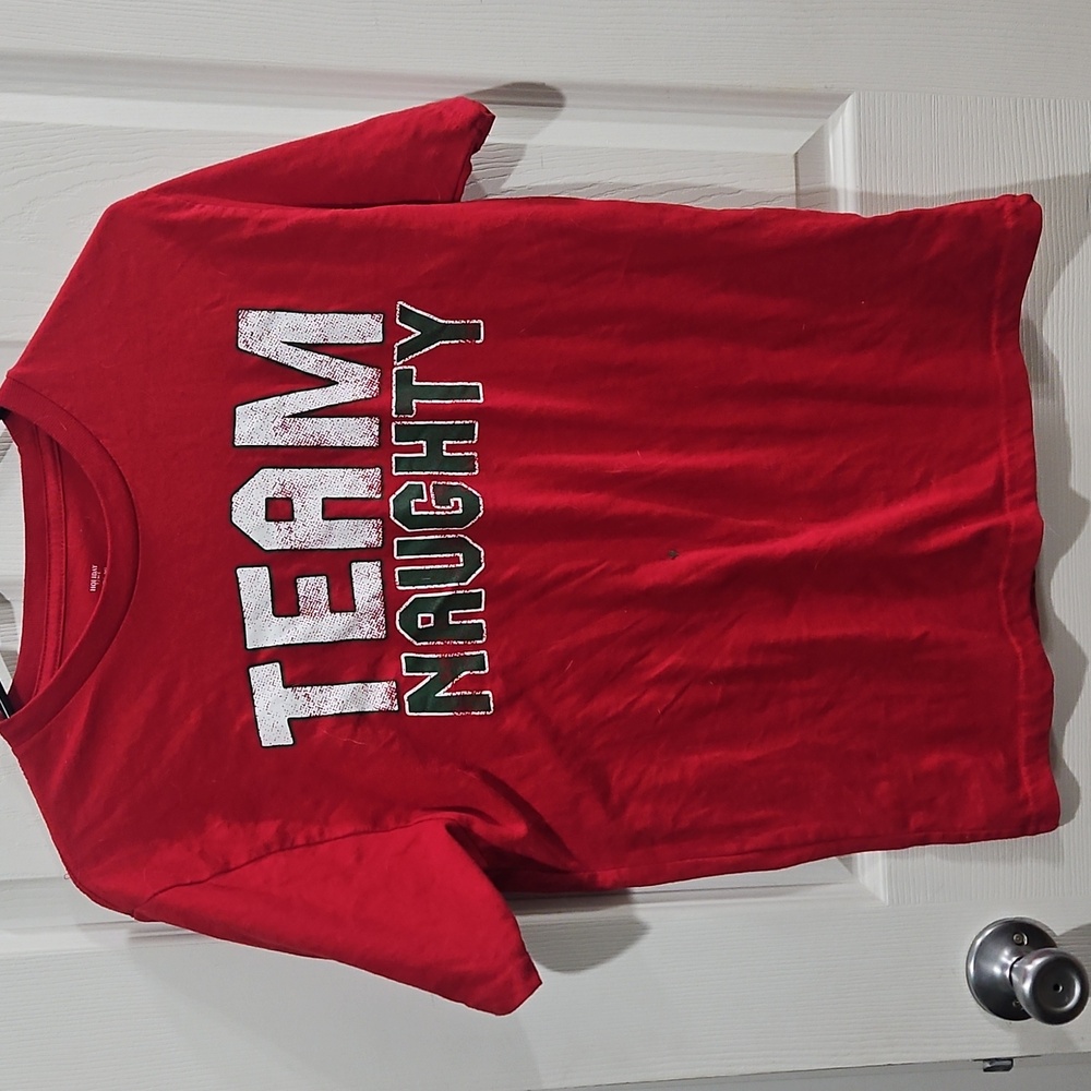 Bundle Sale | 4 for $20| Holiday Time Red Team Naughty Men's Tee